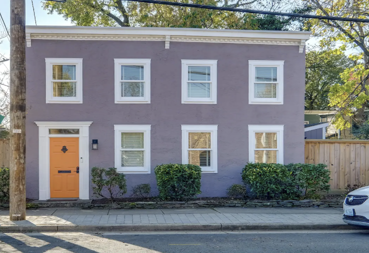 Lovely building painted purple